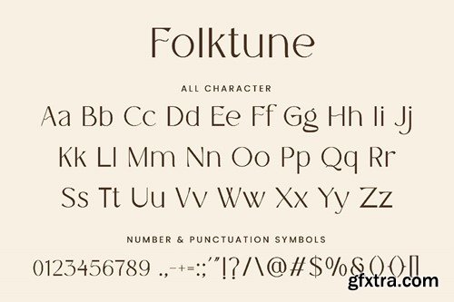 Folktune - Stylish Sans Serif Font 9P2H385