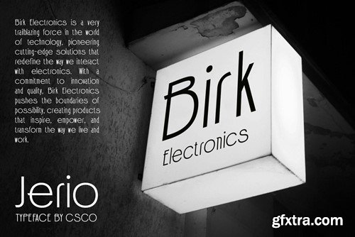 Jerio – Modern Sans Serif STFRM6N