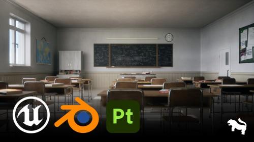 Udemy - Unreal Engine 5, Blender - Creating a Classroom Environment