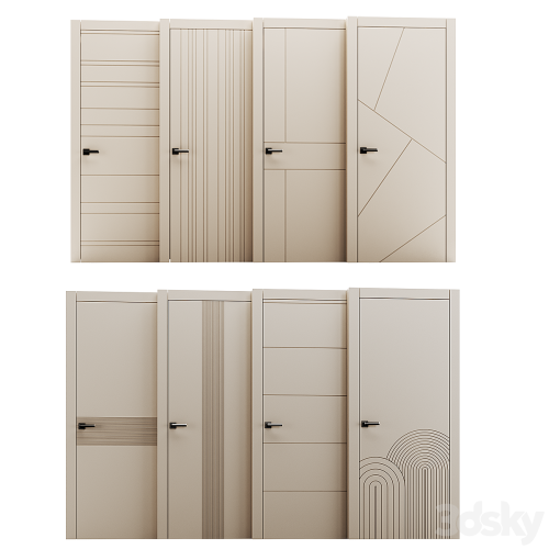 Set of interior doors LINEA.