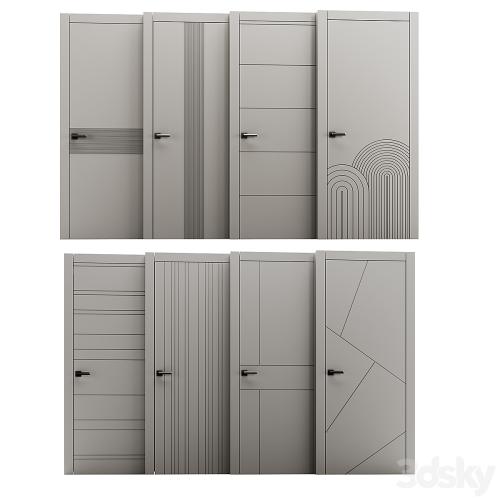 Set of interior doors LINEA.