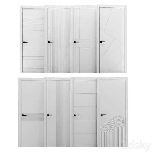 Set of interior doors LINEA.