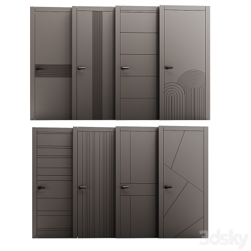 Set of interior doors LINEA.