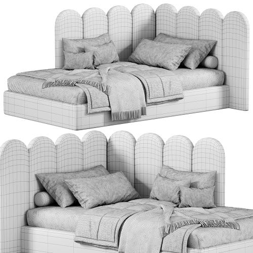 Soft Panels 3D Kids Bed by Livemaster