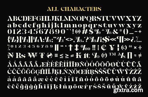 Nolex - Serif Stencil Font Display Z64DLHS