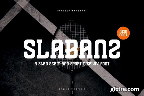 Slabanz - Slab Serif & Sport Font HDTT2CE