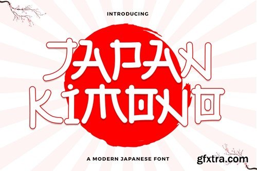 Japan Kimono - Modern Japanese Font AEPCCY9