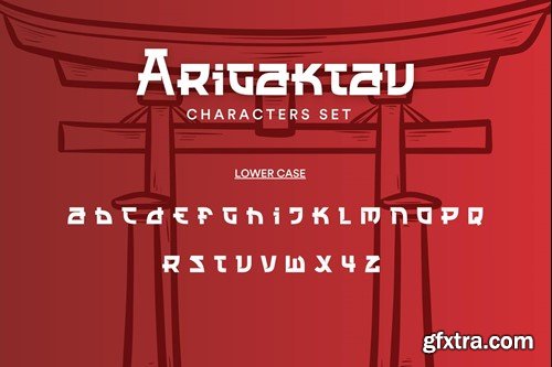 Arigaktau | Japanese Display Typeface HCCXP9P