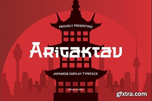 Arigaktau | Japanese Display Typeface HCCXP9P