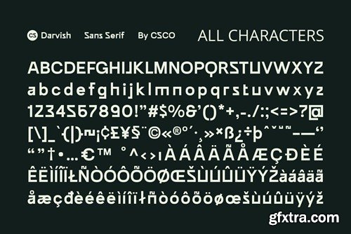 CS Darvish – Sans Serif Typeface JM2GHJG