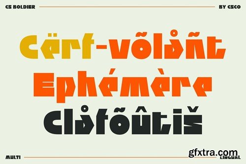 CS Boldier – Bold Font FMRMAHF