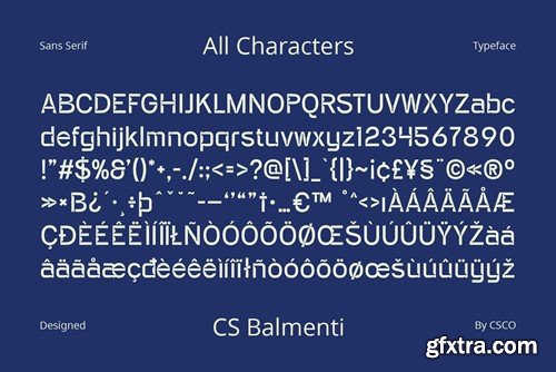 CS Balmenti – Display Sans Serif Font YXPND6Y