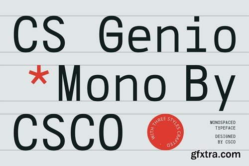 CS Genio Mono – Monospaced Typeface RFJXVQH