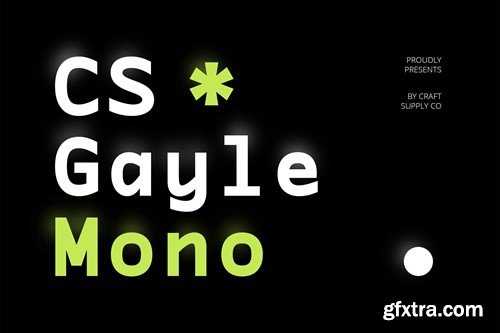 CS Gayle Mono – Sans Serif Typeface K2D5KSK