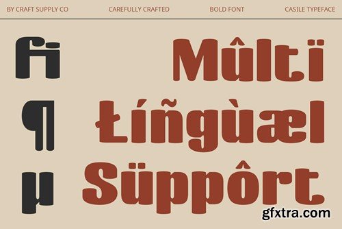 Casile – Bold Font KZFETNW