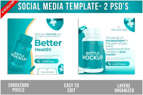 Pharmacy Post Social Media Template