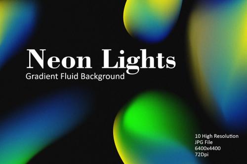 Neon lights Gradient Fluid Background