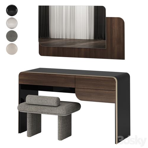 Turri SOUL Dressing Table with ZERO Pouf