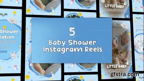 Videohive Baby Shower Instagram Pack 53217696