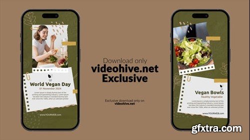 Videohive World Vegan Day Instagram Stories 53221835