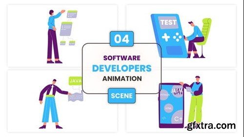 Videohive Software Developers Animation Scene 53223121