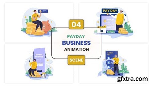 Videohive Payday Business Animation Scene 53222921