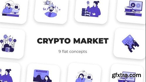 Videohive Crypto Market - Isometric Concept 53036188