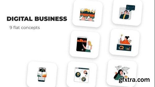 Videohive Digital Business - Flat Concepts 53041104