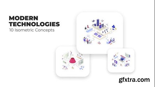 Videohive Modern Technologies - Flat Isometric 53036224