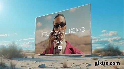 Videohive Desert Sky Billboard Mockups 52513268