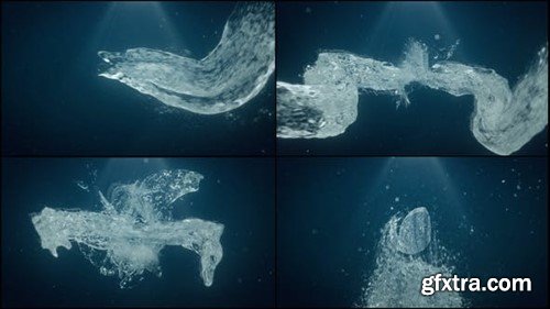 Videohive Water Swirl Bubble Splashing Logo 53058961