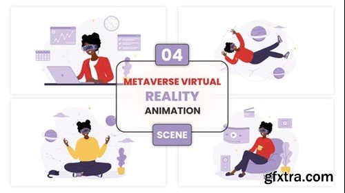 Videohive Metaverse Virtual Reality Animation Scene 53165724