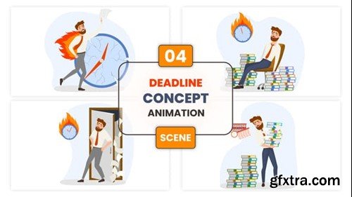 Videohive Deadline Concept Animation Scene 53164492