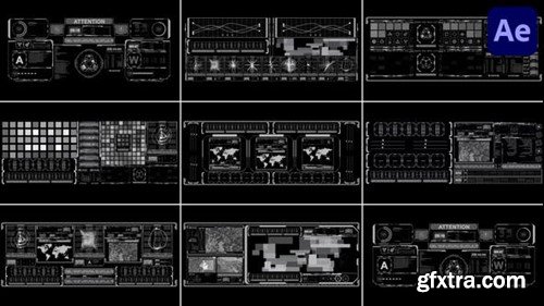 Videohive Hud Large Screens for After Effects 53178442