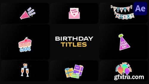 Videohive Birthday Titles for After Effects 53155718