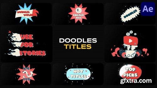 Videohive Cartoon Doodles Titles for After Effects 53178620