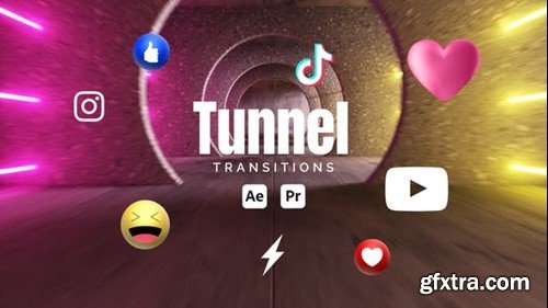 Videohive Tunnel Transitions 53256059