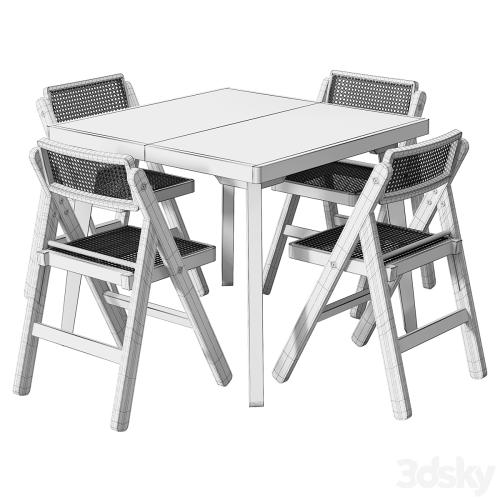 Table and chairs by H&M