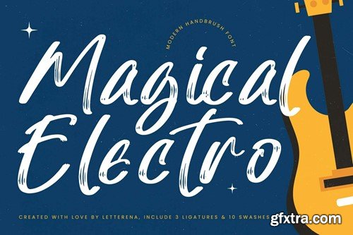 Magical Electro Modern Handbrush Font DPZSU6K