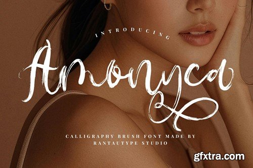 Amonyca Calligraphy Brush Font ZRTZ6ZD