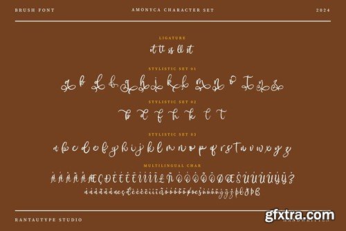 Amonyca Calligraphy Brush Font ZRTZ6ZD