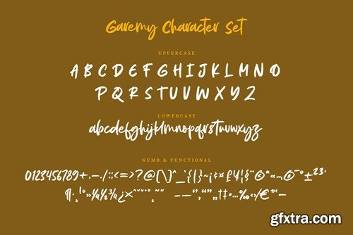 Garemy Handwritten Brush Font WFP7FP4