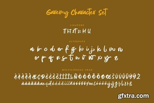 Garemy Handwritten Brush Font WFP7FP4