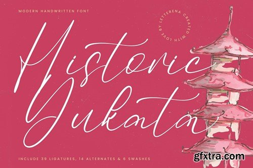 Historic Yukata Modern Handwritten Font V8ZUZ65