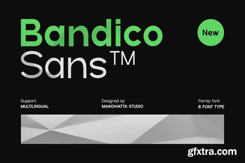 Bandico - Modern Sans Serif Typeface X9JZ3WZ