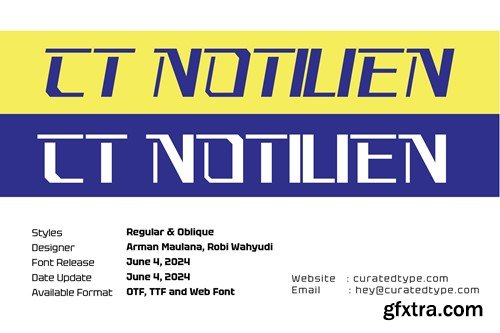 Notilien - Display Font VRKX2LH