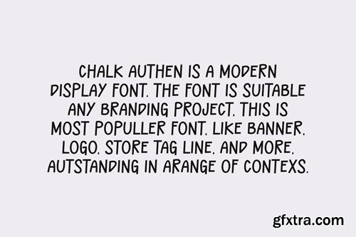 Chalk Authen - Marker & School Font APWLCME