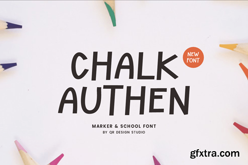 Chalk Authen - Marker & School Font APWLCME