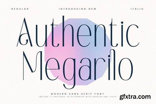 Authentic Megarilo Modern Sans Serif 233PUCF