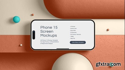 Videohive iPhone 15 Screen Mockups Template 53257765